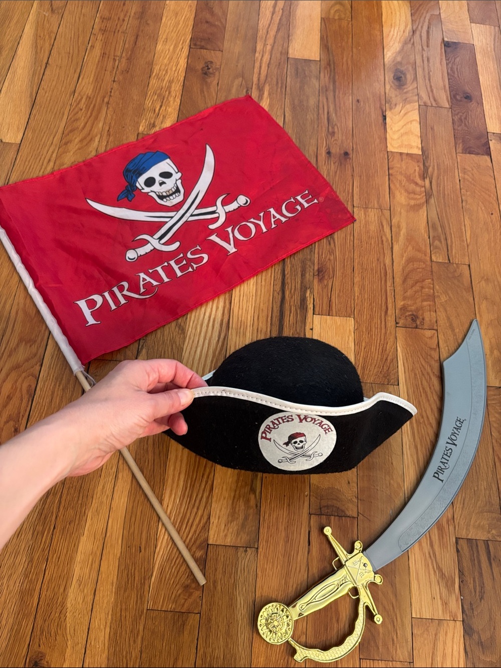 Kids Black Pirate Hat with Skull Emblem